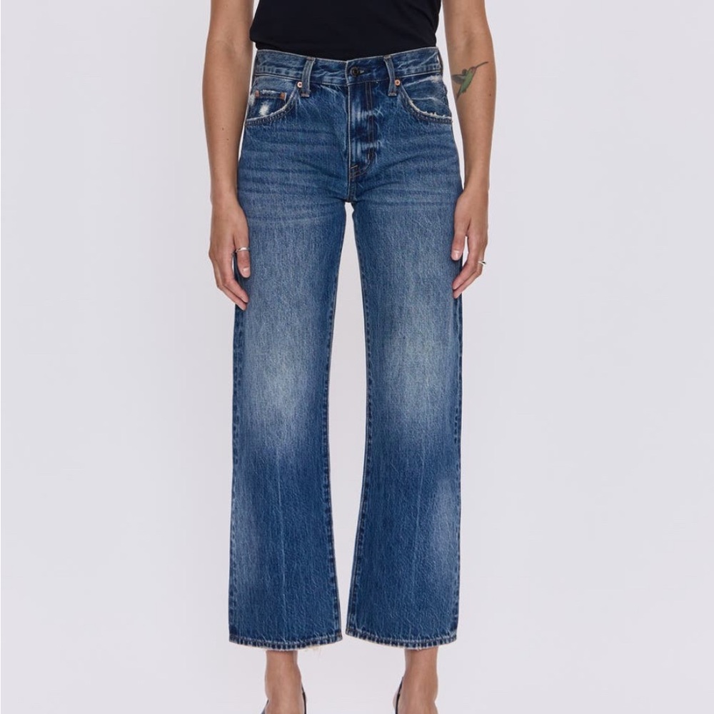 Pistola Lexi distressed crop barrel jeans Artisan 26